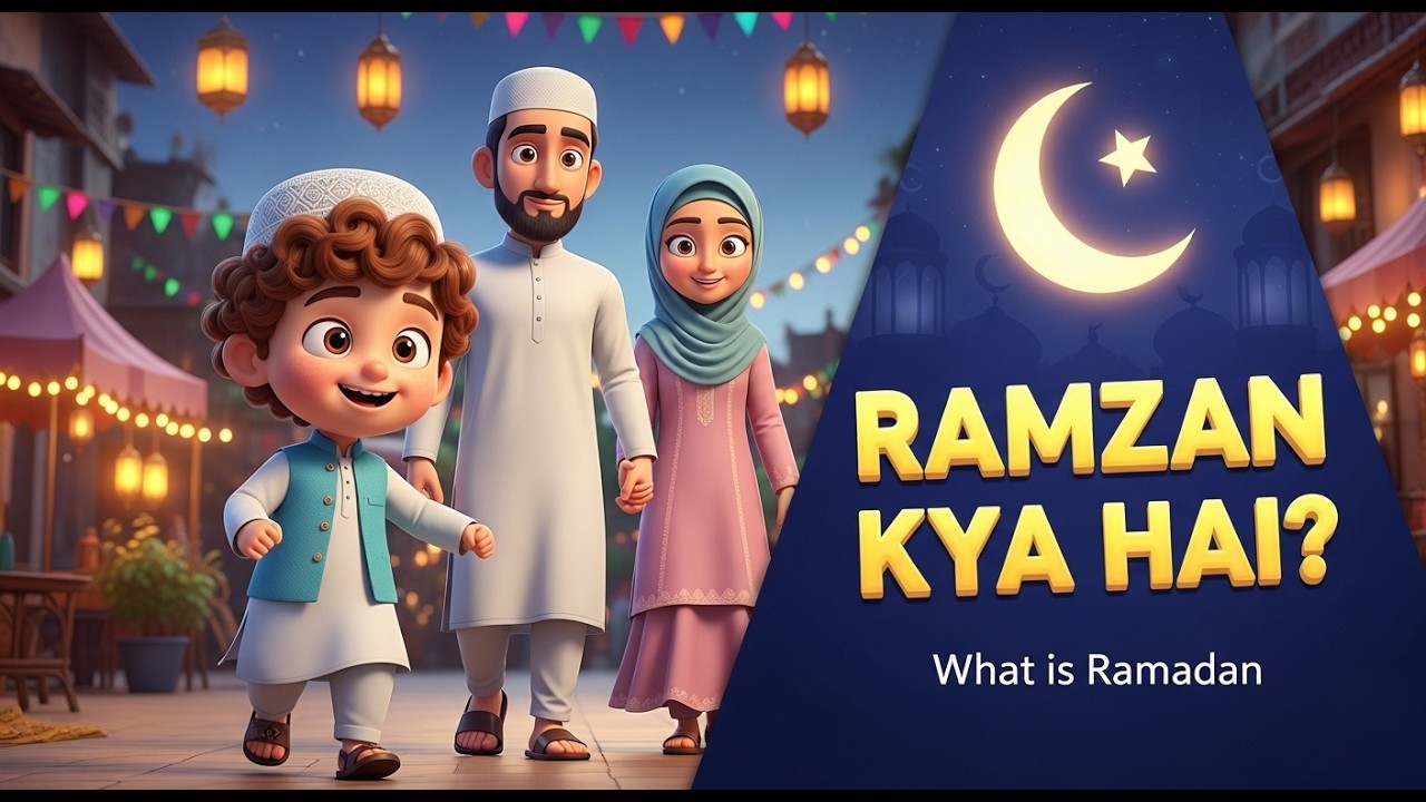 Ramzan Kya Hai? 🌙 | Islamic Kids Story About Roza, Taraweeh & Ibadat 🤍 Ramadan Ki Ehmiyat 🌙 #islam