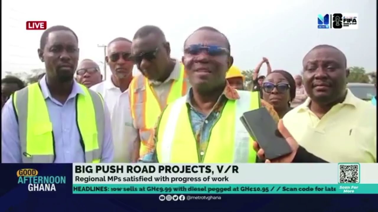 Volta Caucus Inspects BIG PUSH Road. MPs Satisfied With Progress, Warn Non-Performing Contractors.