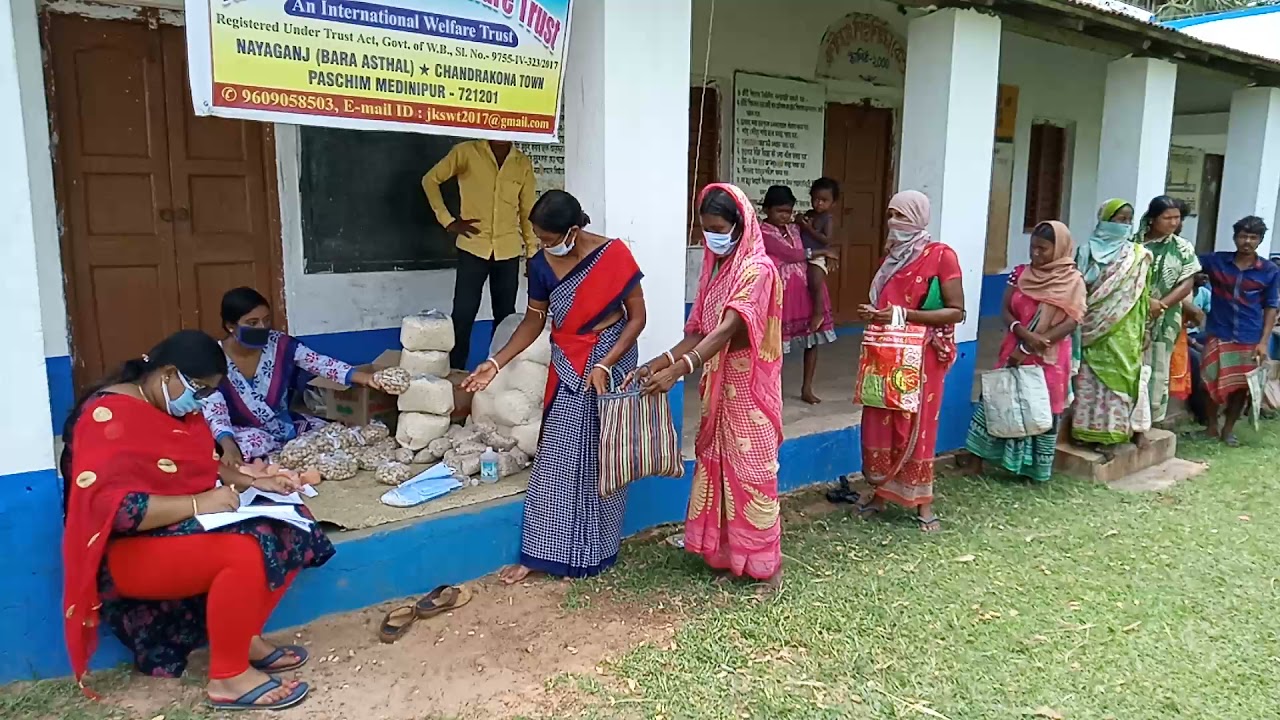 Relief Material Distribution at Covid-19 Situation