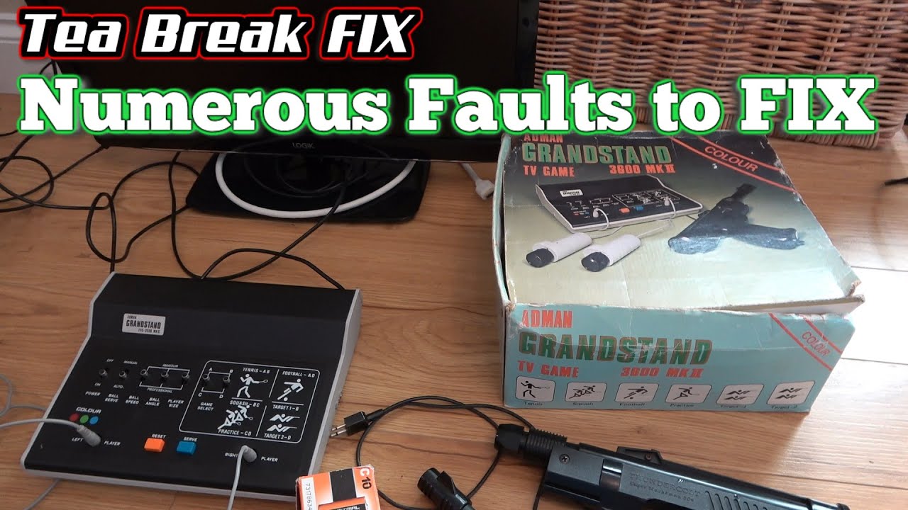 Repairing a Vintage 1977 TV Games Console with MANY FAULTS - Grandstand ADMAN 3600 MK2