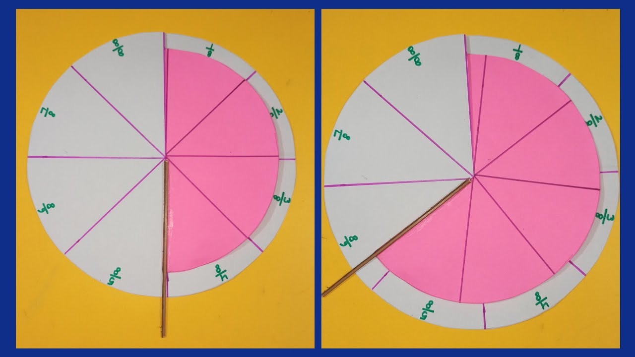 Fraction Working Model # MATHS TLM #भिन्न मॉडल #Maths Teaching Aid