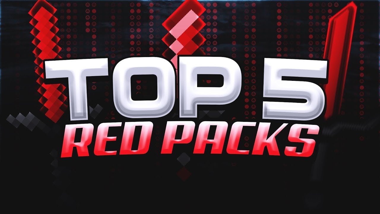 Top 5 BEST RED Packs for Minecraft SKYWARS! (FPS)