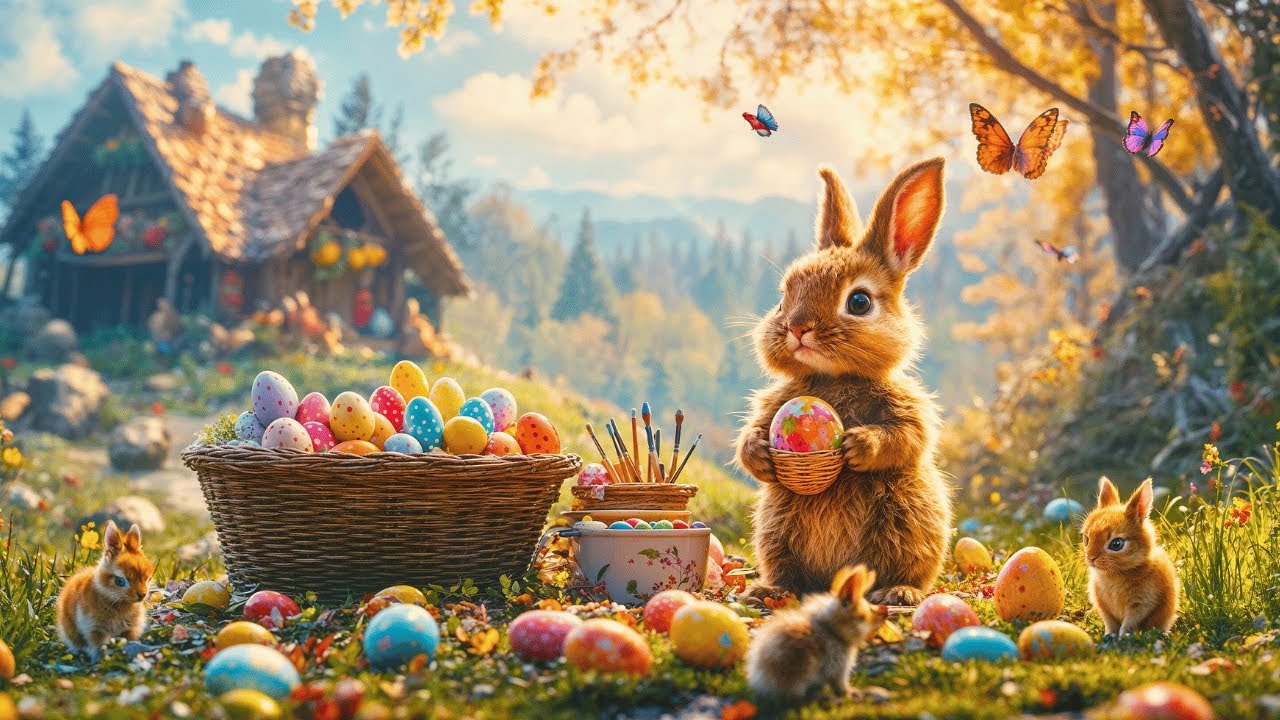 Easter Bunny Jazz &ndash; Cozy Spring Jazz in a Magical Garden with Cute Bunnies & Colorful Easter Eggs