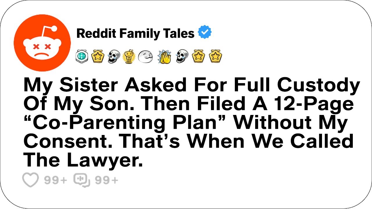 My Sister Asked For Full Custody Of My Son. Then Filed A “Co-Parenting Plan”...- Reddit Family Tales