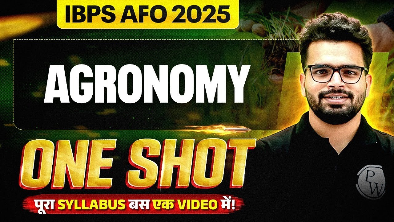 IBPS AFO Mains 2025 | Agronomy for IBPS AFO Mains | One Shot Class!