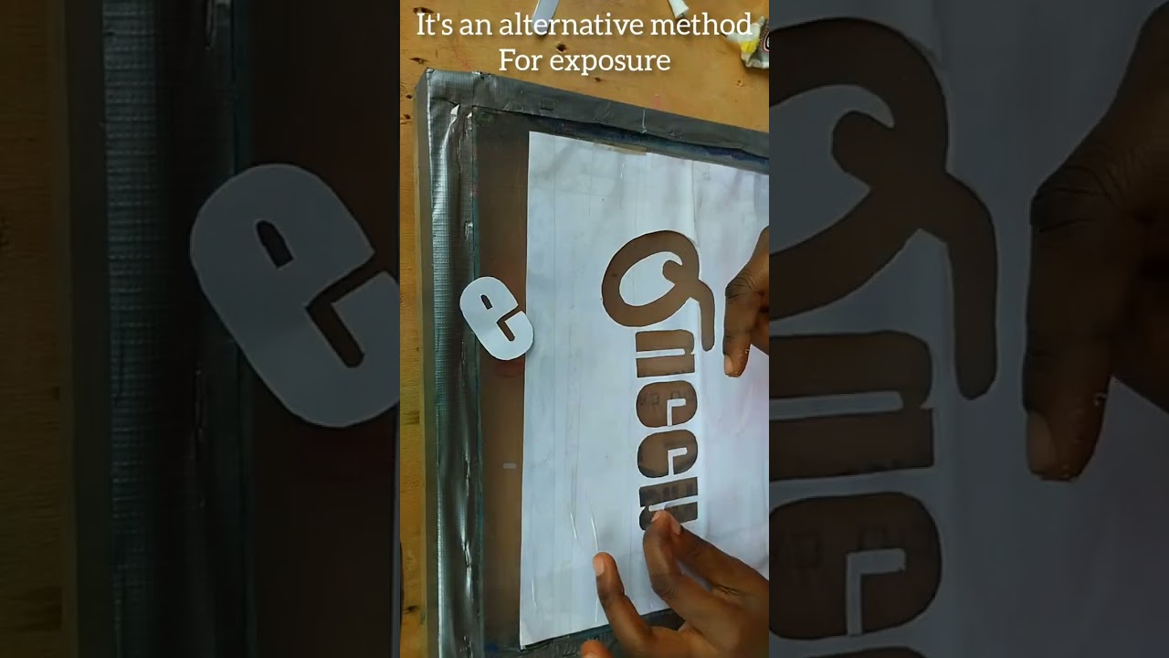 DIY paper stencil for screen #shorts #diy