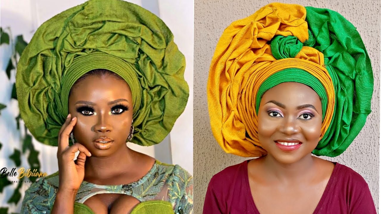 HOW TO TIE GELE WITH RUFFLES TUTORIAL/BEGINNERS FRIENDLY 😱 🔥💥