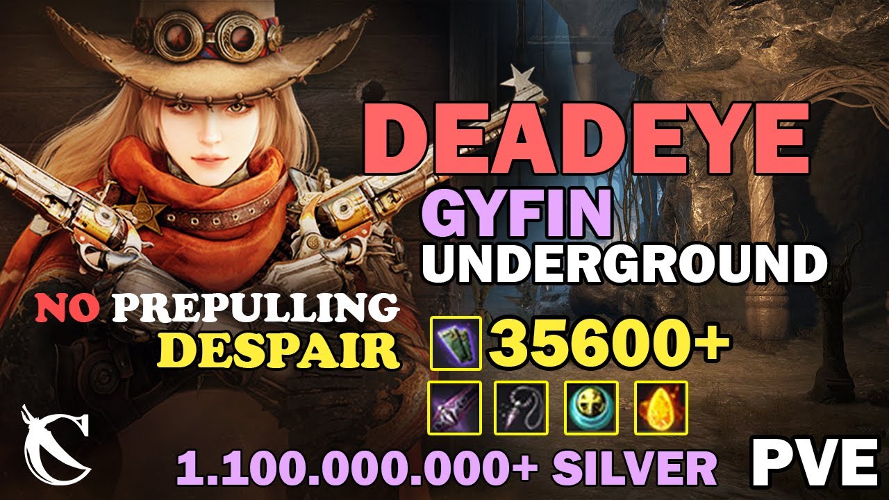 BDO - No Prepull Gyfin Underground 35600+ Trash Yellow - Deadeye - PVE - 2025-01-02