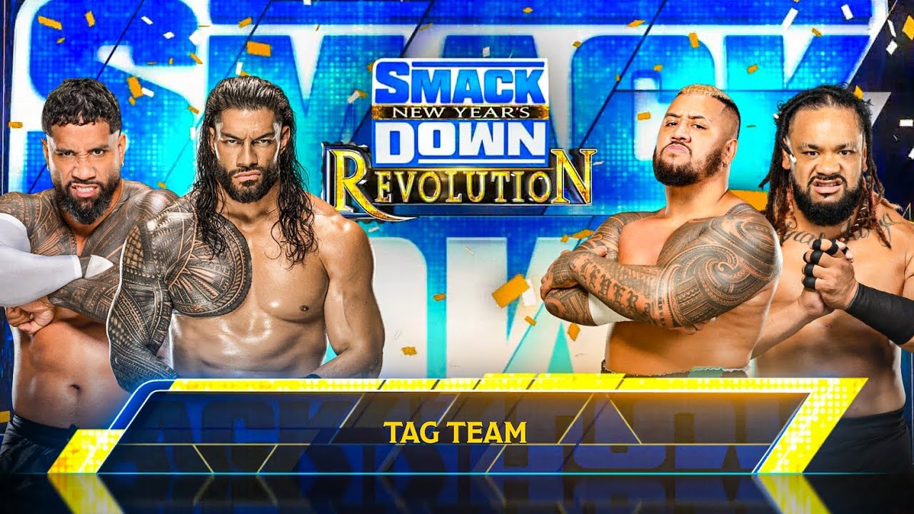 Roman Reigns and Jey Uso vs Solo Sikoa and Jacob Fatu at Smackdown | WWE 2K25 Gameplay