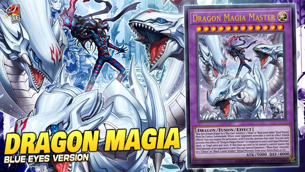 Deck Dragon Magia Master Blue-Eyes Version| EDOPRO | Replays 🎮 + Decklist ✔️