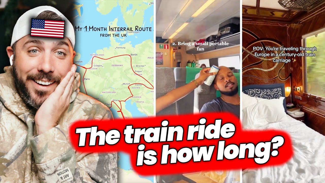 American Reacts to Europe&rsquo;s Most EPIC Train Journeys 🚄