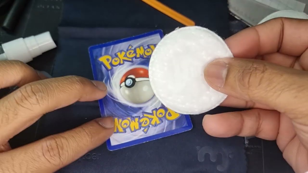 Restoring Pokemon Cards Using Kurt's Card Care!