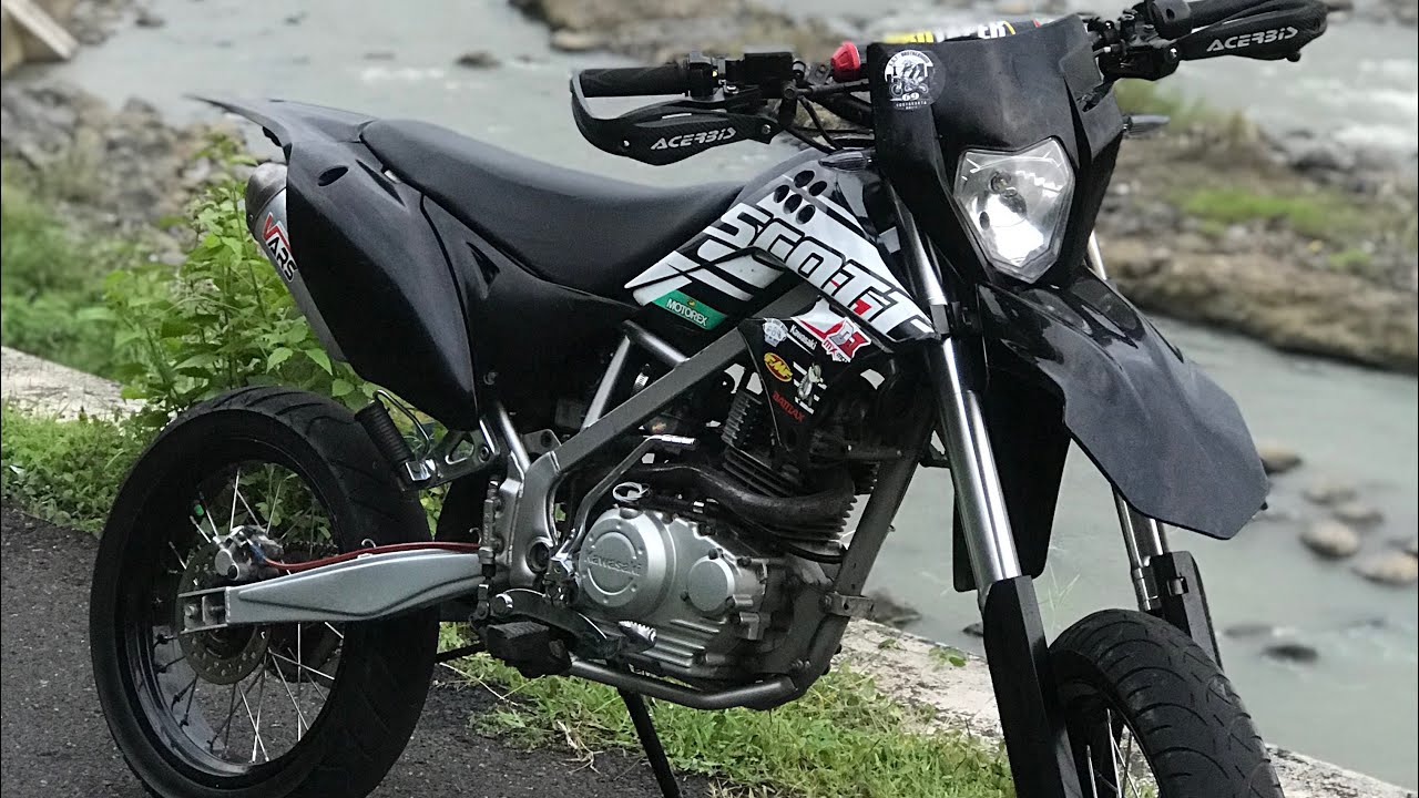 REVIEW KLX S 2010 MODIF SUPERMOTO