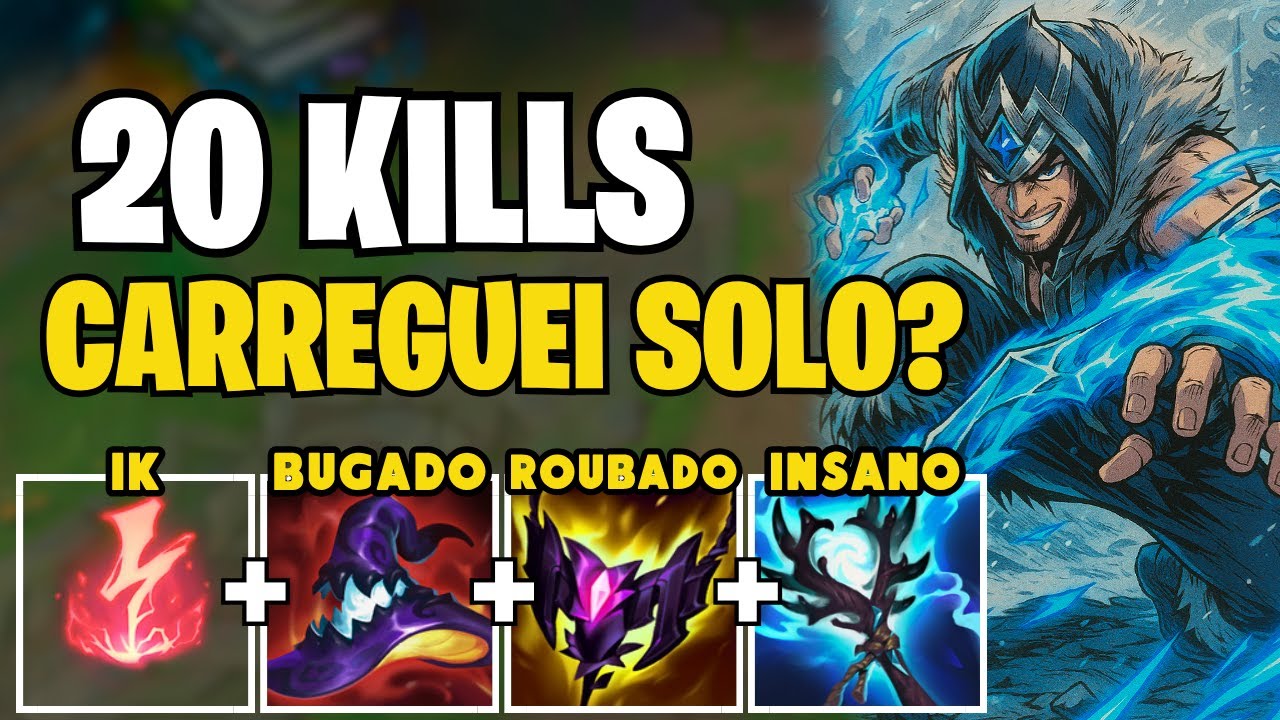 SYLAS JG FULL AP INSANO! 20 KILLS e o TIME -1 o JOGO TODO!