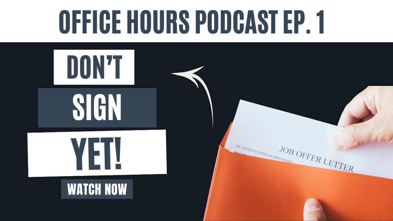 Don’t Sign That Offer Letter (Yet) | Veterinary Contract Tips