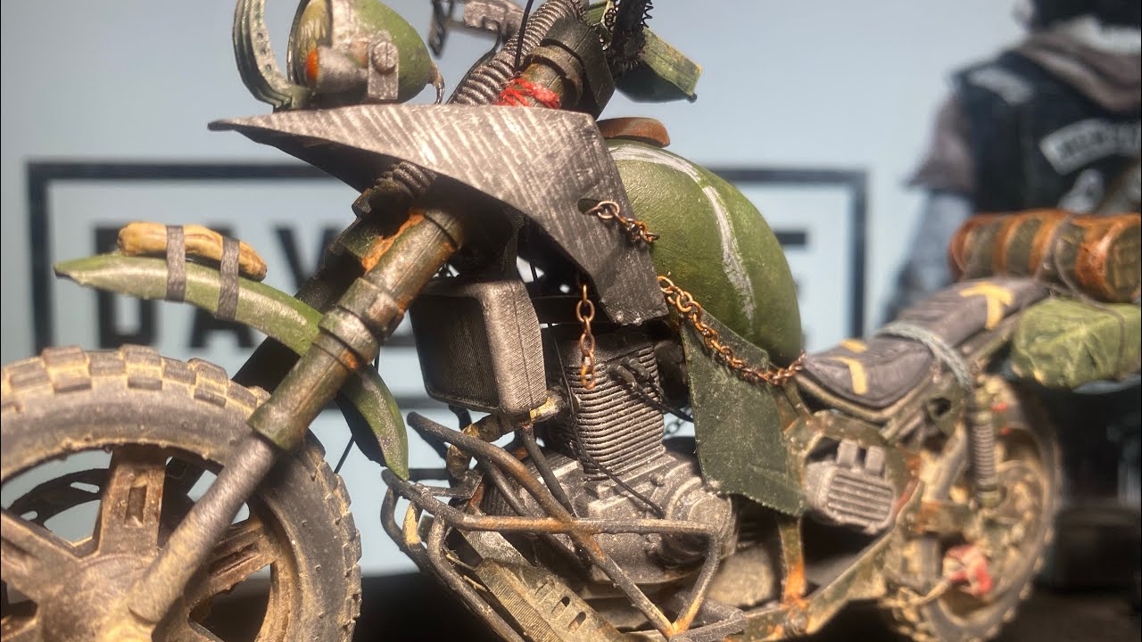 Drifter bike from days gone. Modelling, printing and painting