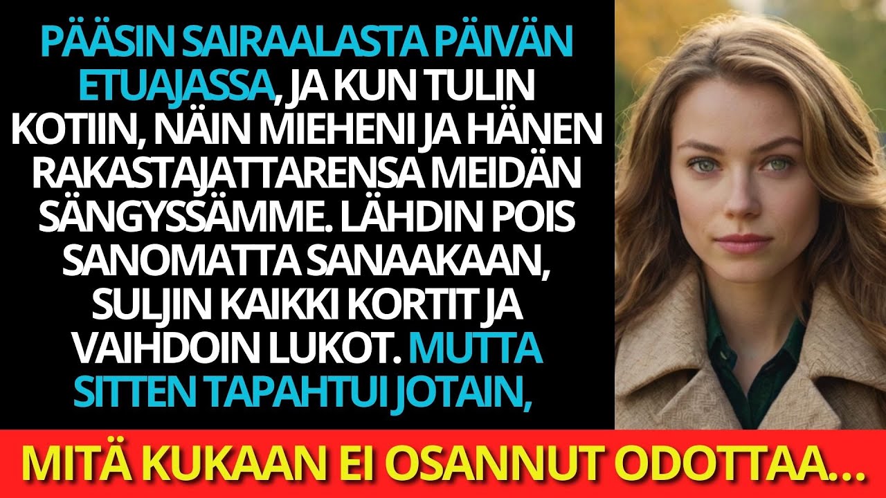 Lähdin hiljaa, suljin korttini ja vaihdoin lukot. Sitten tapahtui jotain järkyttävää.