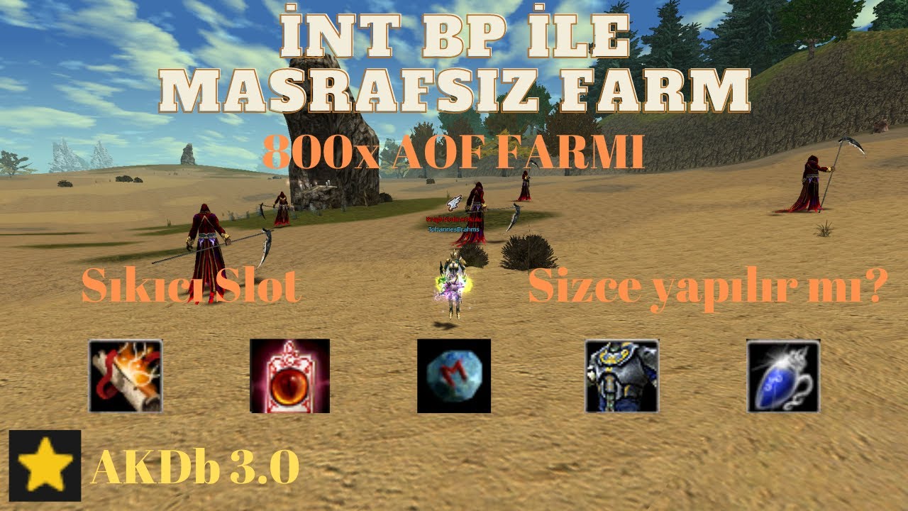 800x Eslant AOF Farmı | İNT BP ile Masrafsız Farm