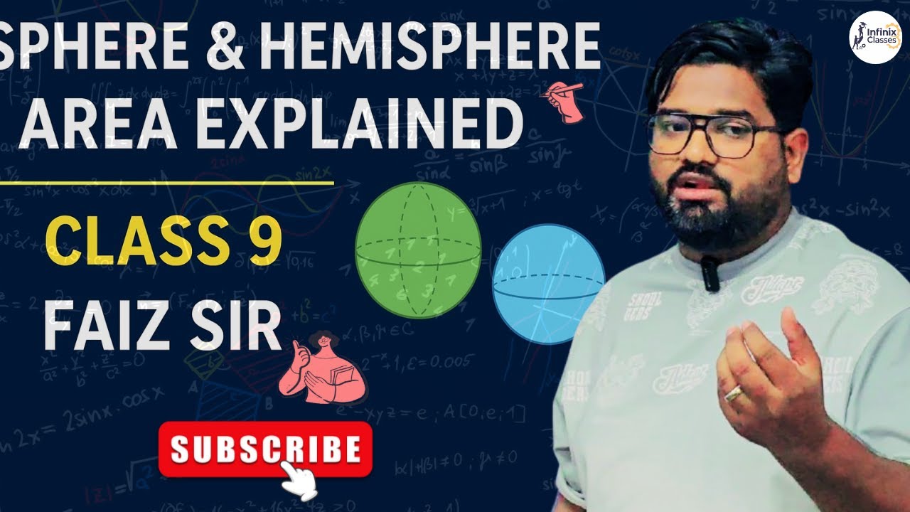 Surface Area of Sphere & Hemisphere | 🌐 Class 9 Maths Chapter 11 | Surface Area & Volume #maths