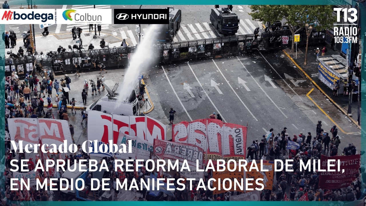 Se aprueba reforma laboral de Milei, en medio de fuertes manifestaciones | Mercado Global
