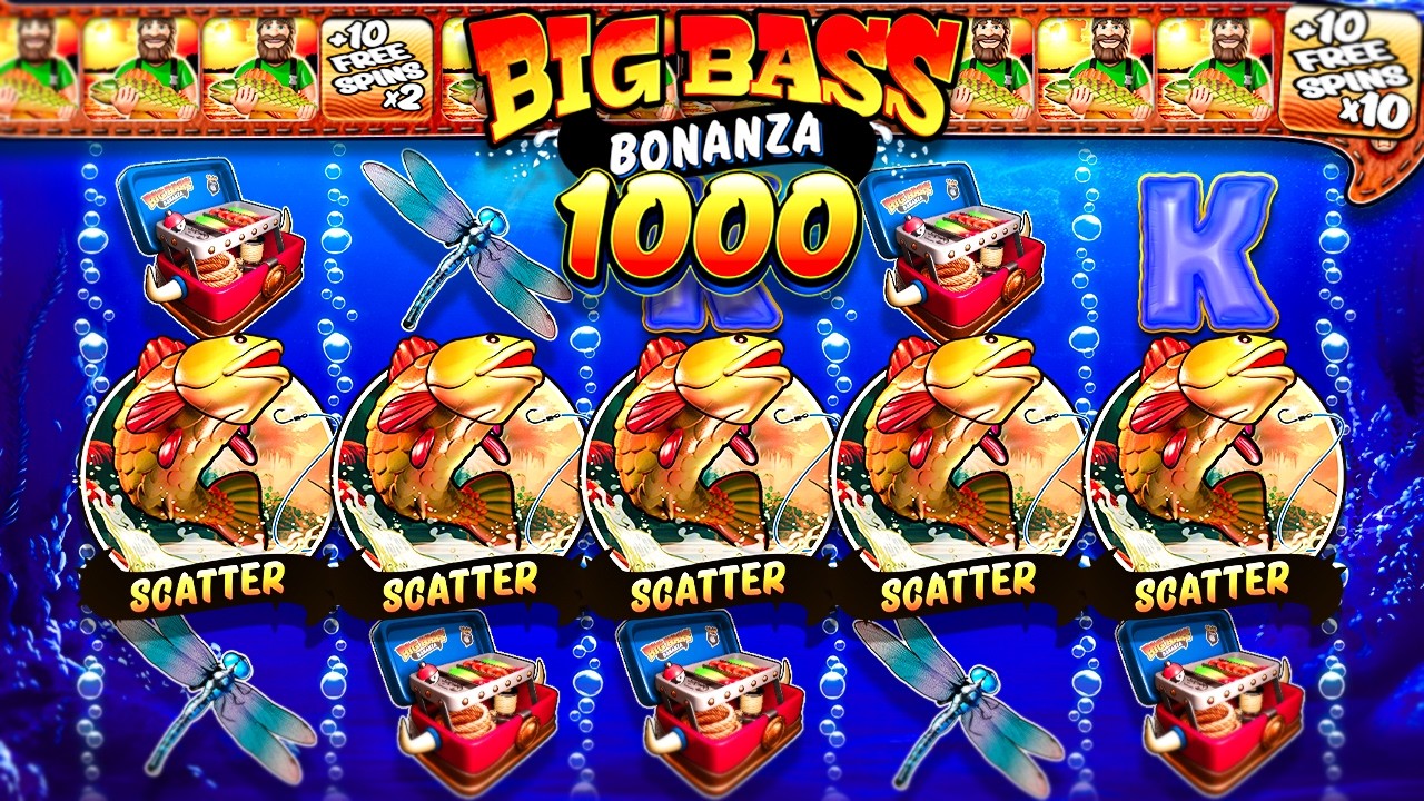 I HIT A SUPER BONUS 5 SCATTER ON BIG BASS BONANZA 1000? (Big Slot Win?)