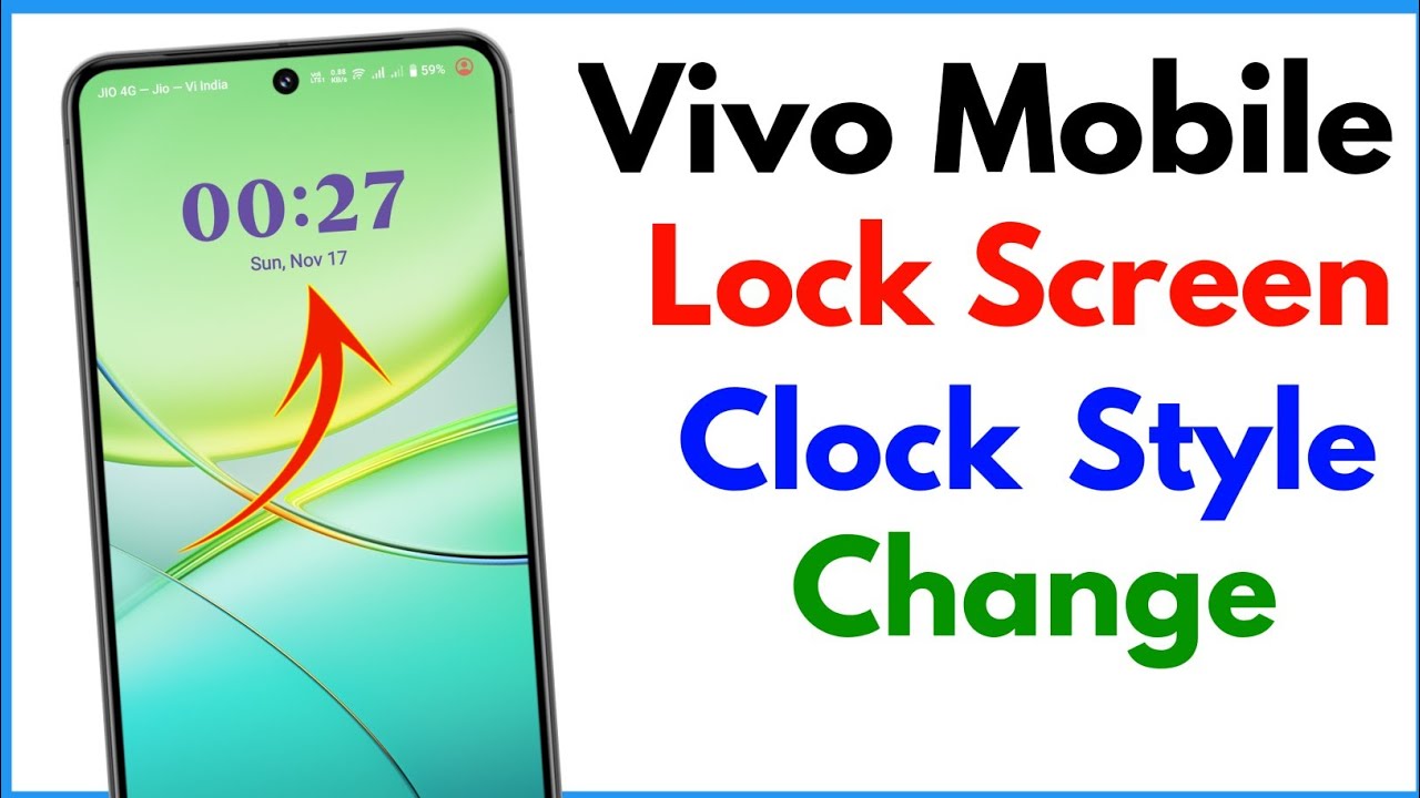 Lock Screen Clock Style Change Vivo | How To Change Lock Screen Clock Style In Vivo
