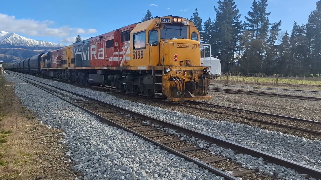 Springfield Station - Freight  & Coal Train Action on the Midland Line, New Zealand