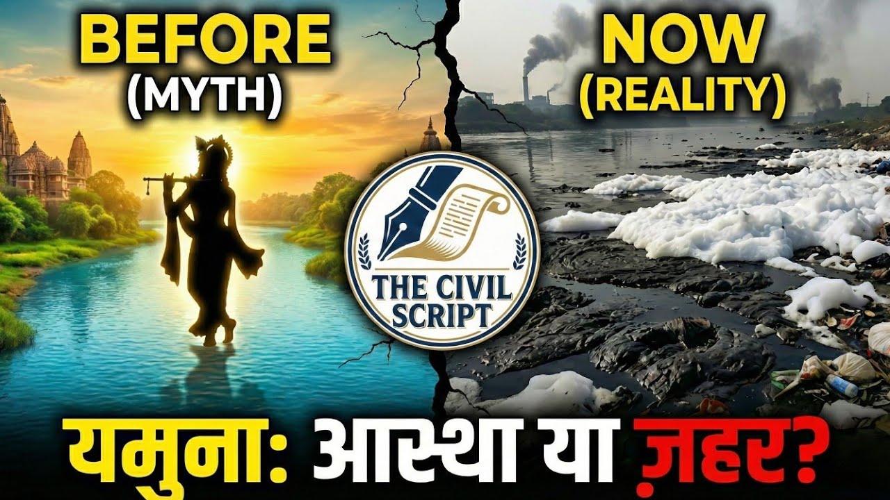 यमुना: आस्था या ज़हर? | The Shocking Reality of Delhi's Lifeline | Documentary | @TheCivilScript 