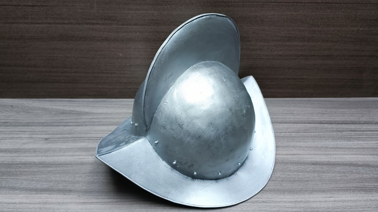 Casco Español: El Morrión 🪖 de papel y foami