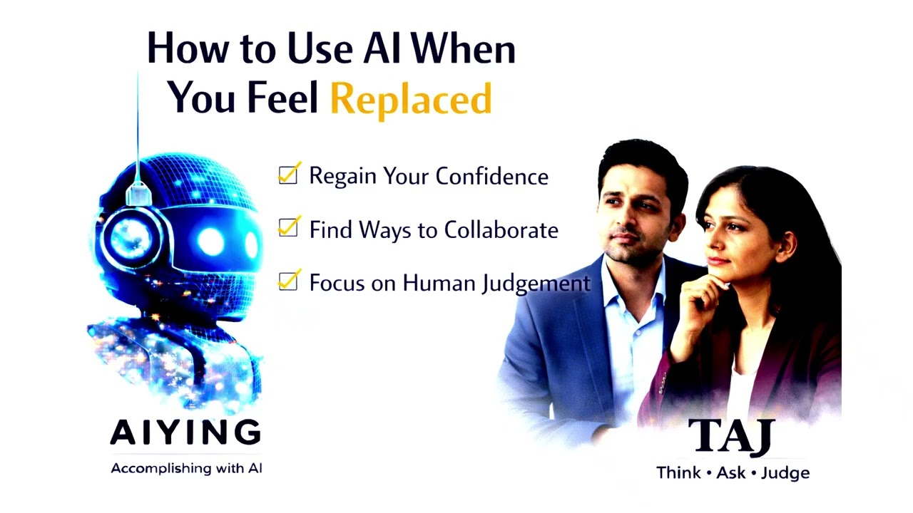 How to Use AI When You Feel Replaced | AIYING TAJ Method for Career Confidence