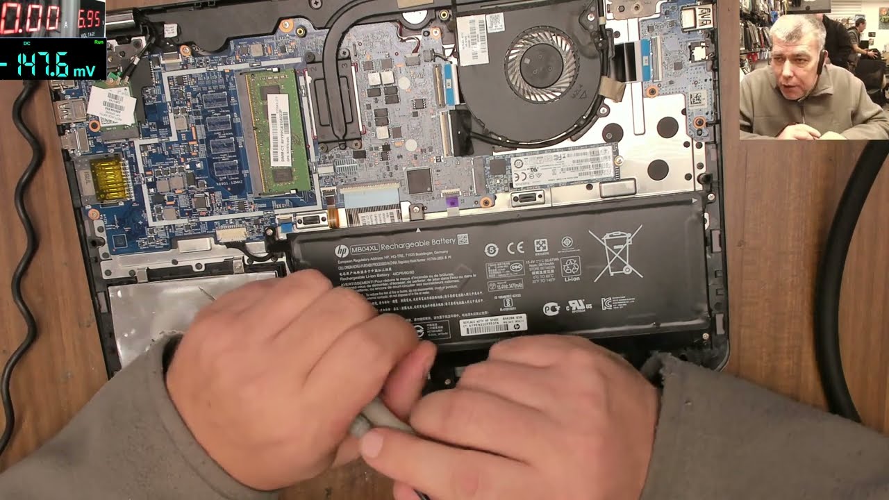 HP Envy x360 - Не включается - ремонт треснувших паяных соединений
