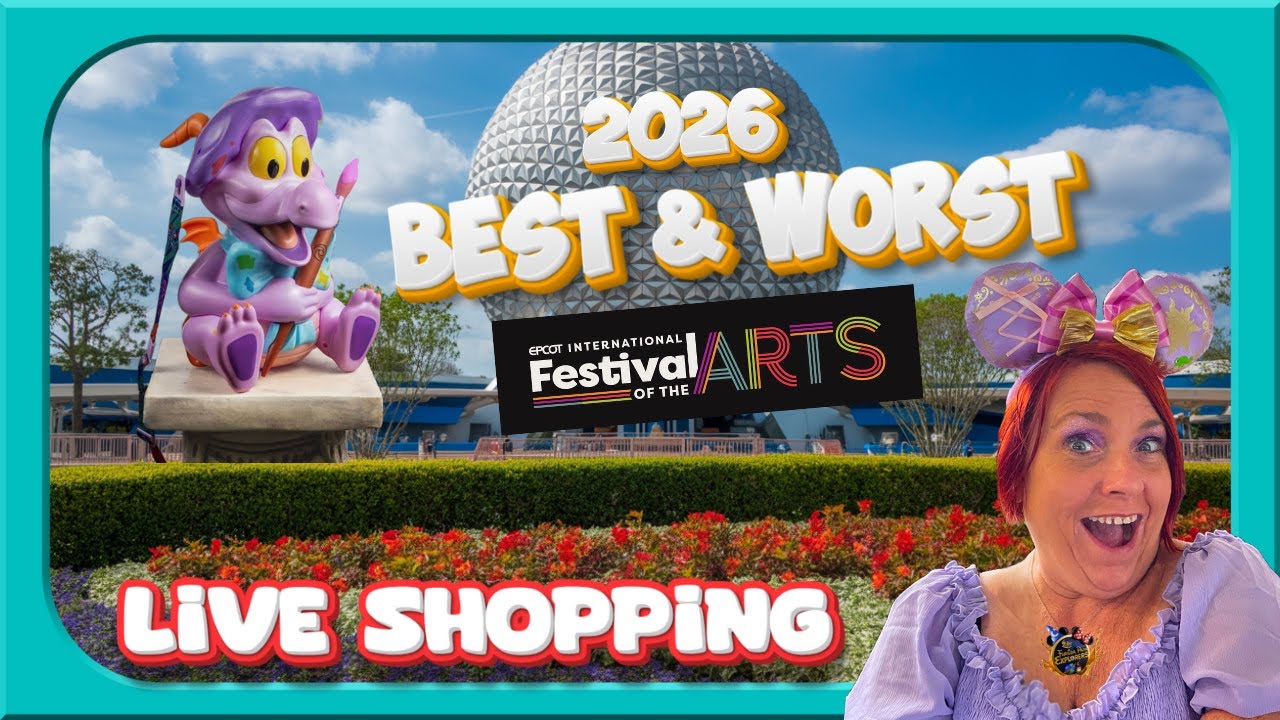 Shopping Epcot Festival of the Arts for Merch and Artwork