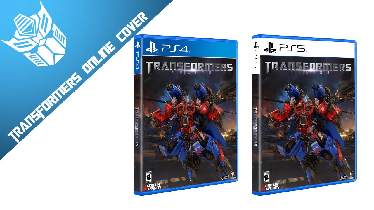 Transformers Online - Certain Affinity Video Game PS4/PS5 Cover (Fan made!)