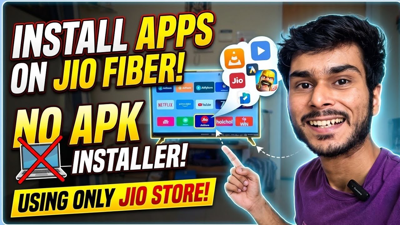 Jio Fiber Install Apps on Jio Set Top Box Without App Installer using Jio Store Jio Fiber Apps 2026