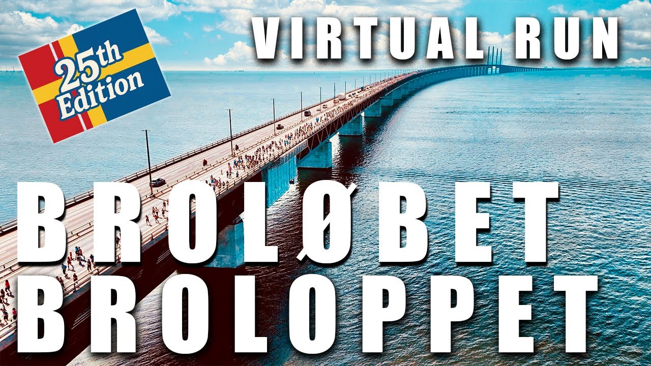 🆃RE🅰DMILL | Virtual 🆁un - Øresund Bridge / Broløbet/Broloppet 2025  #treadmill #virtualrun #run