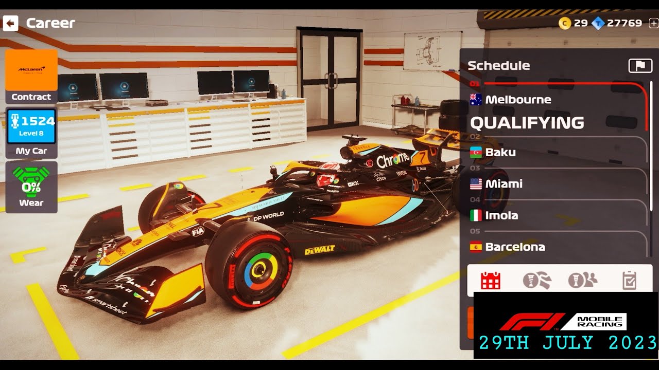 F1 MOBILE RACING 2023 ♤ CAREER MODE ♤ MELBOURNE ♤ CHALLENGER 2♤ MCLAREN ♤ LANDO NORRIS