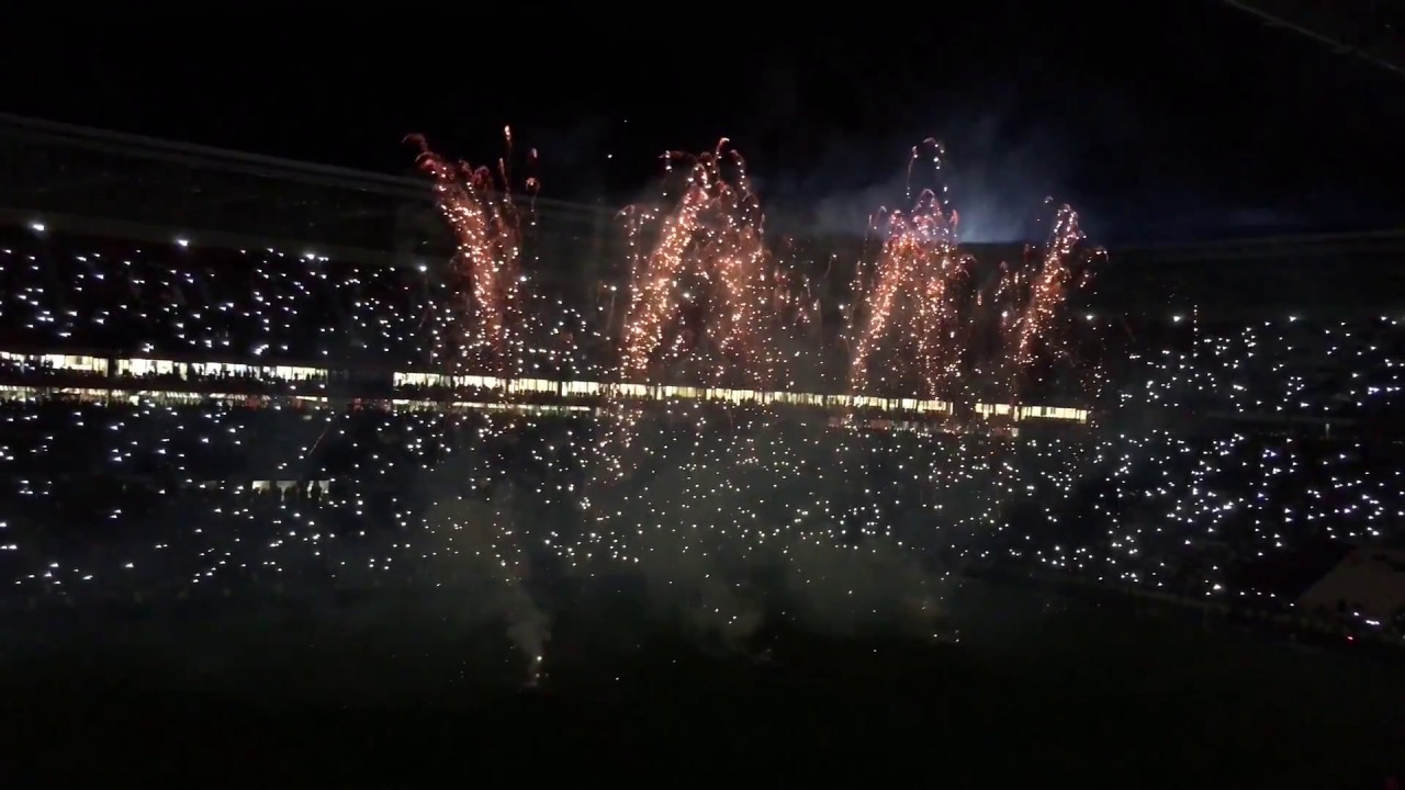 Feu d'artifice clôture saison 16-17 Parc OL [20/05/17] - 4k