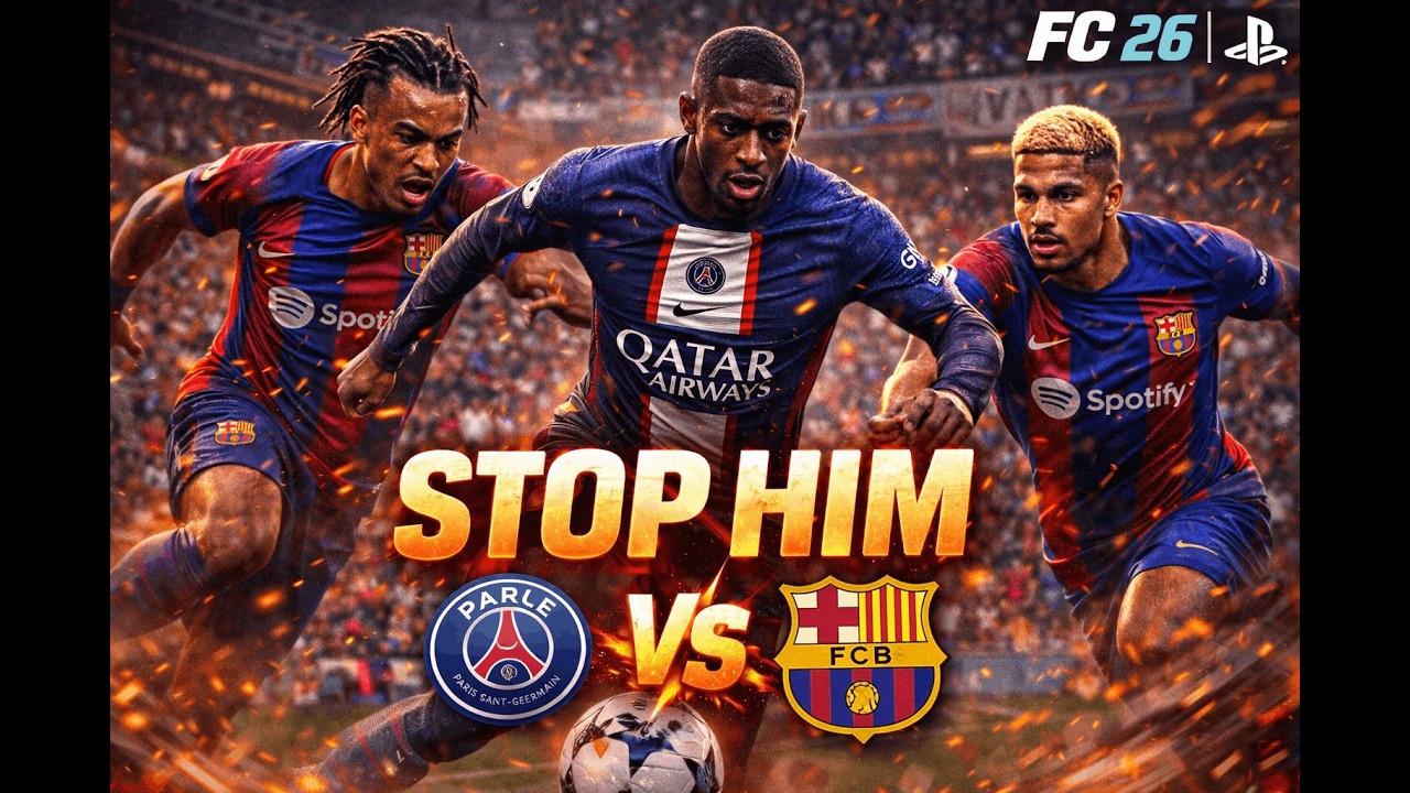 Dembele Tests Barcelona Defense 😤 | FC 26 PS5 PSG vs Barcelona