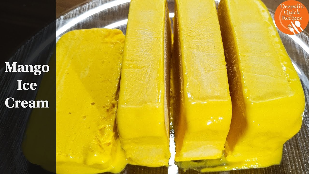 Mango Ice Cream | How To Make Ice Cream | Creamy And Soft Ice Cream |