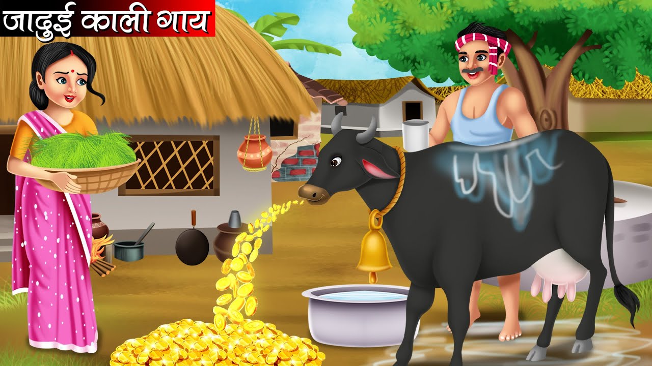 जादुई काली गाय | Jadui Kali Gaay | Hindi kahaniya | Moral stories | kahaniya | fairy tales |