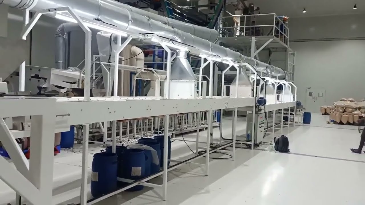 Peanut Blanching &Manual sorting line made by Perfect Technology Rajkot Gujarat.   Mo+917433809680