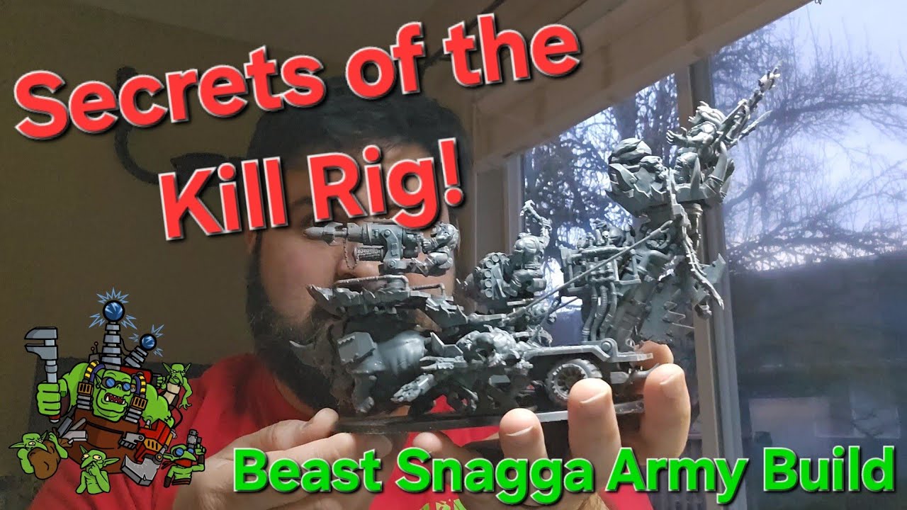 Secrets of the Warhammer 40K Ork Beast Snagga Kill Rig / Hunta Rig model! Beastsnagga Army Build 06