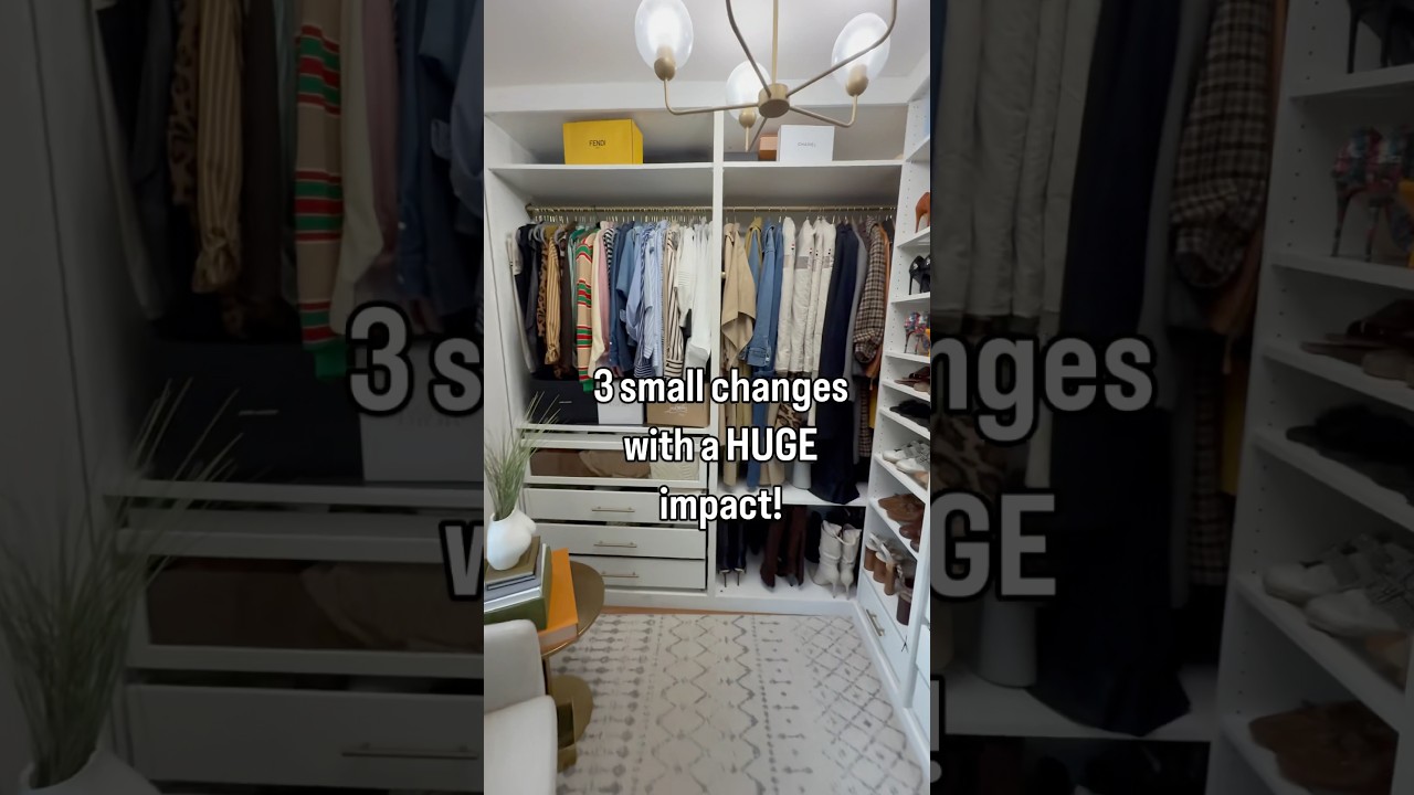 Try these 3 things in your closet today! #closetorganization