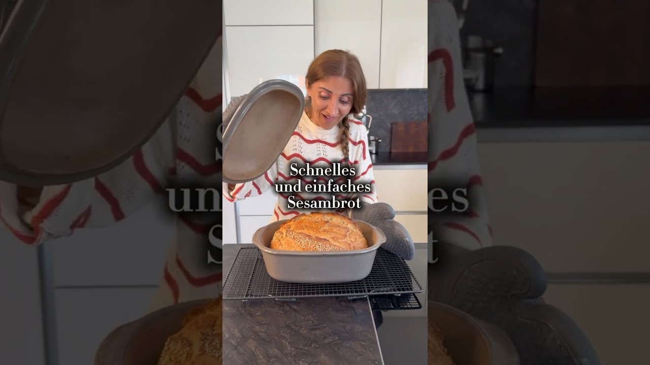 Schnelles Sesambrot
