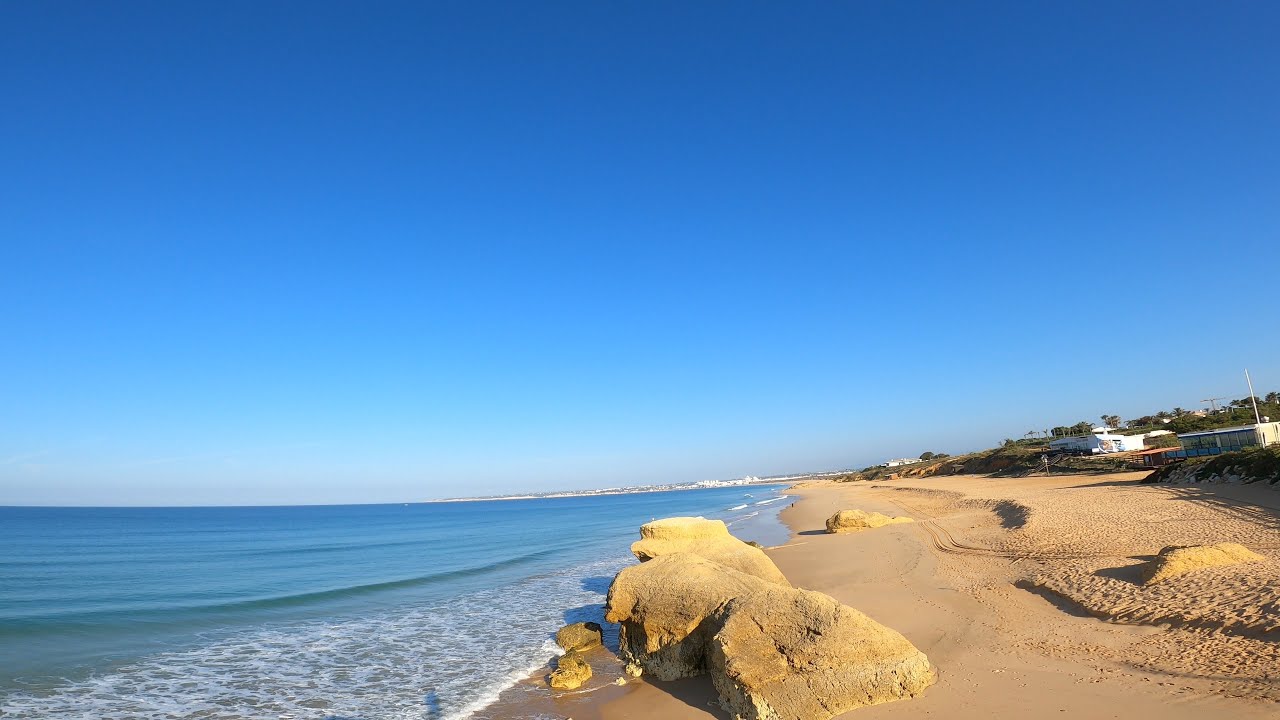 Treadmill Workout Scenery | Beach Walk | Relaxing Ocean Waves Sound | 4K