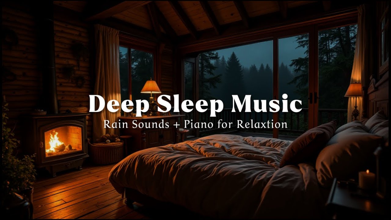 Relaxing Piano and Soft Rain for Insomnia Relief and Deep Rest