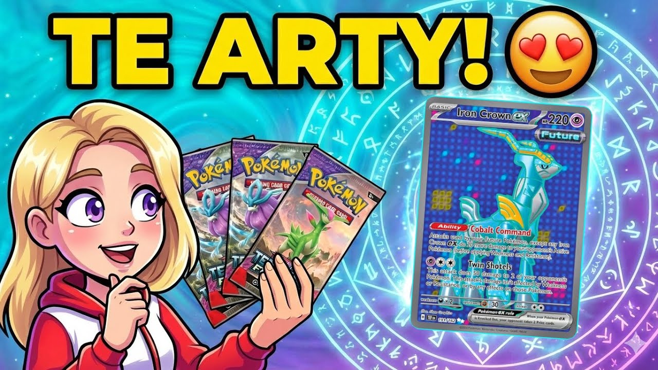 Iron Crown EX! ✨ Ten Pokemon uratował opening Temporal Forces! (6 boosterów)