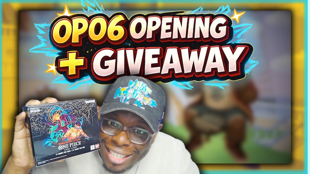 One Piece TCG OP06 Wings of the Captain Booster Box Opening + GIVEAWAY
