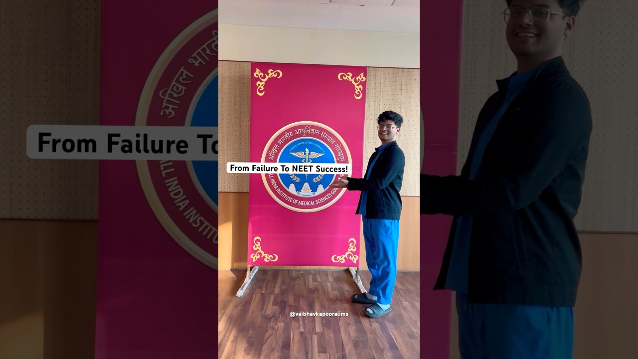 NEET Preparation Failures to AIIMS: My Journey to Crack NEET! #neet #neetmotivation #aiims #mbbs