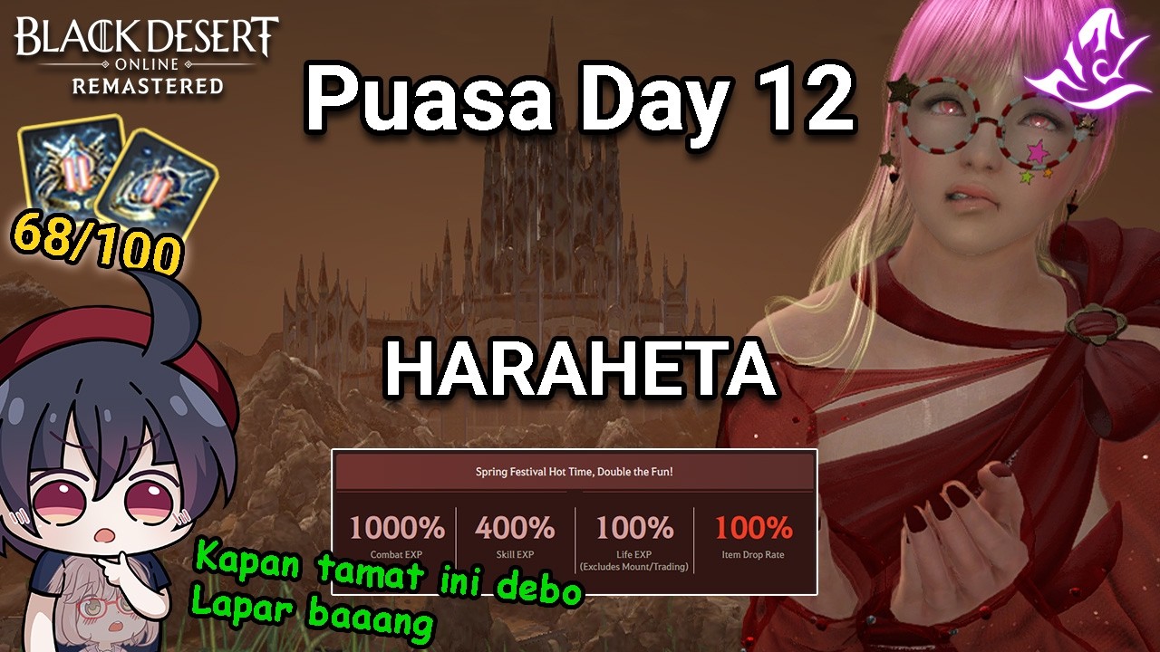 【BDO】Kapan Progresnya Lapar bang Puasa Day 12 68/100 Duo Debo Grind dikit